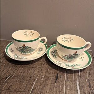 Spode Teacup and Saucer Set of 2